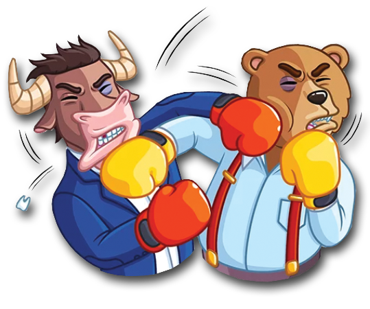 Forex Bull and Bear fighting to control price