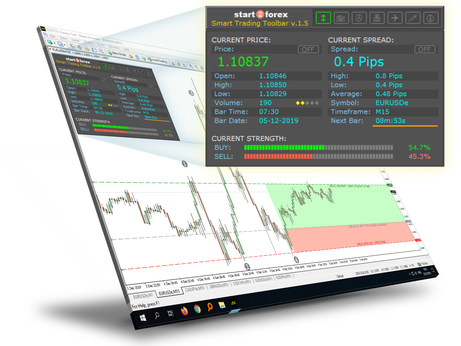 Smart Trading Toolbar screen
