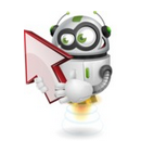robot hoovering icon