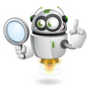 robot hoovering icon